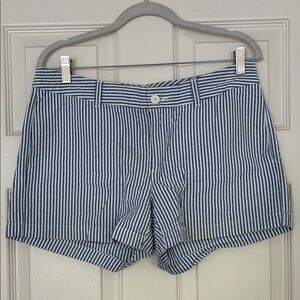 Gap Blue and White Striped Shirt